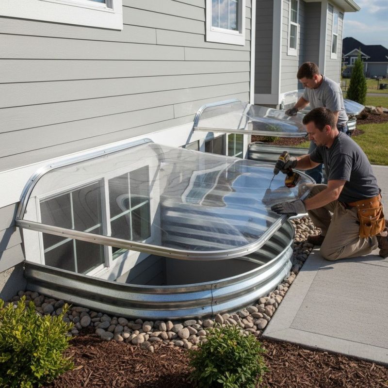 Window Well Cover Installation